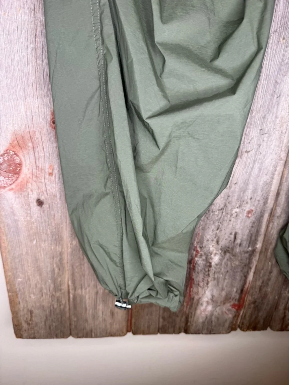 YPB Abercrombie & Fitch Olive Drawstring Utility Balloon Pants Small - Picture 5 of 10